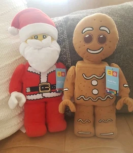 LEGO Collection x Target Gingerbread Man & Santa Peluche Lote De 2 Retirados Nuevos  - Imagen 1 de 4