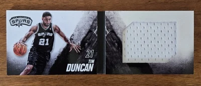 Folleto de recuerdos Panini Preferred Jumbo 2013-14 Tim Duncan juego usado #3/149 Foto 1 de 4