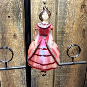 POTTERY BARN 12 DAYS OF CHRISTMAS MERCURY ORNAMENT LADY DANCING #9 ~DISCONTINUED - Bild 1 von 10