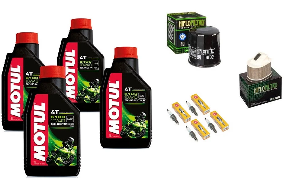 KIT TAGLIANDO MOTUL KAWASAKI Z750 2007 2008 2009 OLIO FILTRO OLIO ARIA CANDELE - Immagine 1 di 1