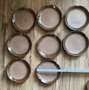 8er Set Frankoma 5 GS Salatteller 6,5" Plainsman braun - Bild 1 von 3