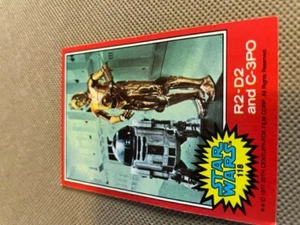 Trading Cards 1977 Star Wars  Card number 118 R2D2 and C3PO - Picture 1 of 2