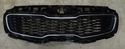 2017 2018 Kia Sportage Front Upper Grille Gloss Black 86352-D9500 OEM - Image 1 of 4