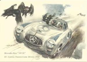 MERCEDES-Benz "300 SL", POSTAL PUBLICITARIA - Imagen 1 de 1