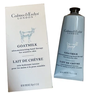 Crabtree & Evelyn Ziegenmilch feuchtigkeitsspendende Handtherapiecreme empfindliche Haut 3,5 Oz. - Bild 1 von 3