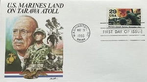 Fleetwood 2765 WORLD WAR II 1943 Destroyers US Marines Land on Tarawa Atoll - Picture 1 of 2
