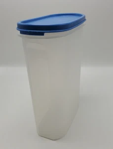 Vintage Tupperware 1614-22 Modular Mates 4 Contenedores 9 3/4 Tazas Tapa Azul 1616-5 - Imagen 1 de 4