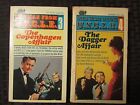 1965 Man From Uncle Paperback Lot Of 2 Ace #3 Copenhagen Fvf #4 Dagger Affair Vg