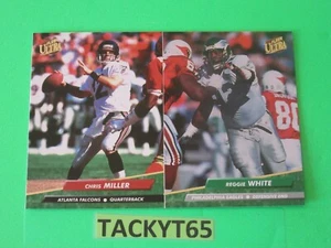1992 ULTRA FOOTBALL 2-CARD PROMO SHEET NRMT-MT - Picture 1 of 2
