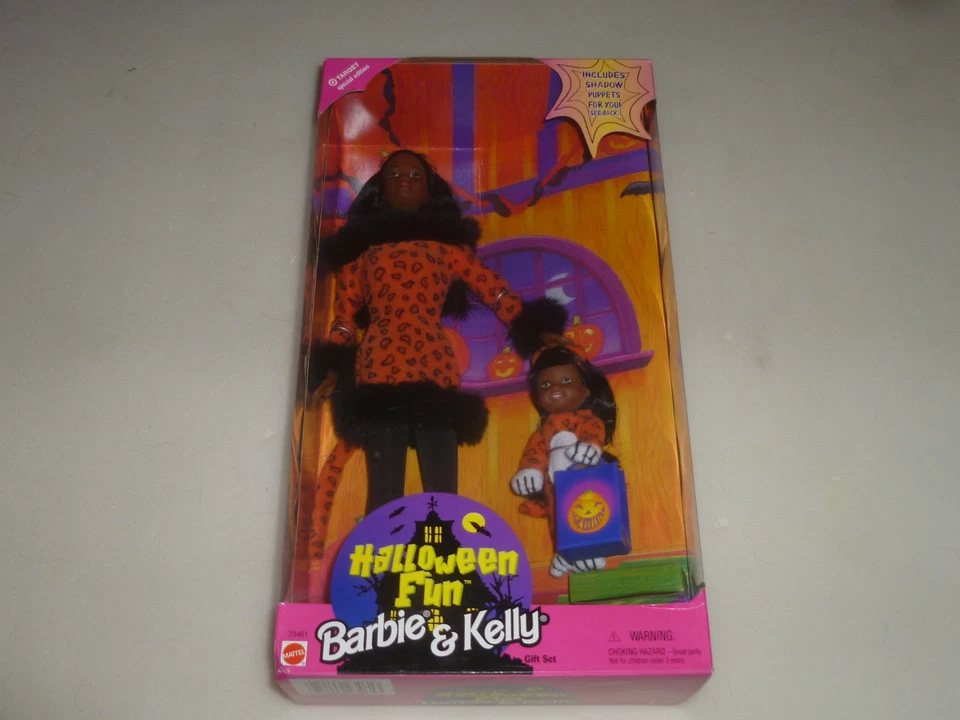 1998 Halloween Fun Barbie and Kelly Gift Set Mattel # 23461 NRFB