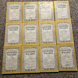National Geographic 1931 Full Year 12 issues January - December Nat Geo