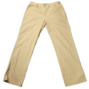 Pantalones Geoffrey Beene frente plano algodón cintura elástica tiro medio para hombre 36x33 - Imagen 1 de 22