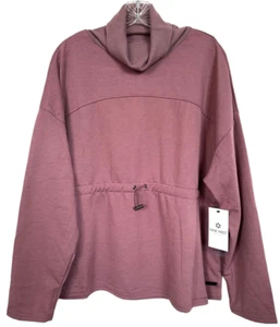 Sudadera para mujer Nine West Active cintura ceñida con bolsillos talla XL rosa polvoriento - Imagen 1 de 9