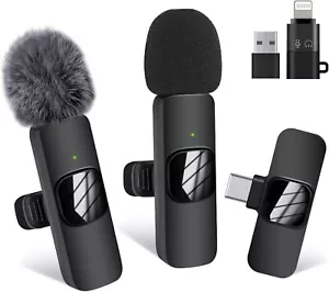 Wireless Microphones Wireless Microphone for iPhone iPad, 2 Mini USB-C Wireless - Bild 1 von 7