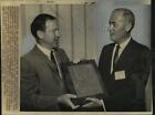1965 Press Photo Henry Clay, Louisiana Broadcaster Of The Year, With John Vath