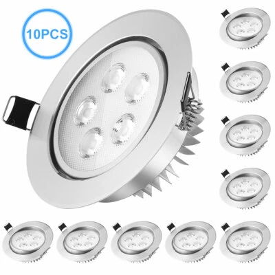 10x LED Einbauleuchte 5W Einbaustrahler Decken Leuchte Set Einbau Spot 230V - Bild 1 von 4
