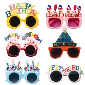 6Pcs Birthday Eyewear, Multi Style Creative Glasses Happy Birthday Sunglasses... - Picture 1 of 7