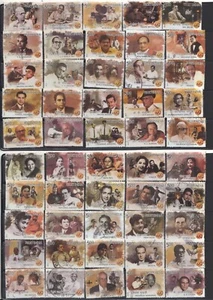 India 2013 USED Complete set of 50 stamps of INDIAN CINEMA - Picture 1 of 1