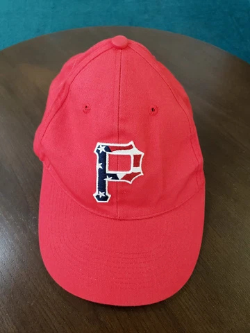 Pittsburgh Pirates Hat Cap Mens Red 100% Cotton One Size Flag Color Baseball MLB Cover