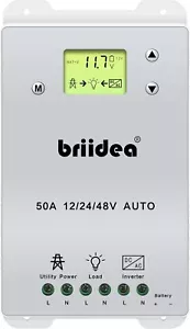Interruttore Trasferimento Automatico, Briidea 50A 5500 Watt ATS Doppia Potenza Bianco - Foto 1 di 7