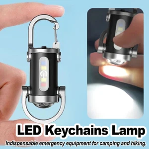 Mini Llavero Montado en la Cintura Linterna LED Antorcha Luz 6 Modelos Cob Recargable - Imagen 1 de 10