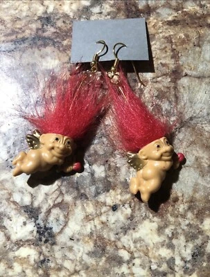 Винтажные серьги для кукол Russ Troll в очень хорошем состоянии товара  - Изображение 1 из 4