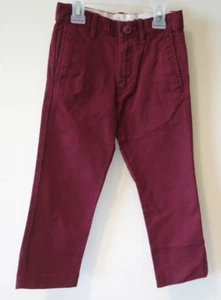 New W/Tags Crewcuts Burgundy Slim Fit Pants Boy's Size 4 - Picture 1 of 1