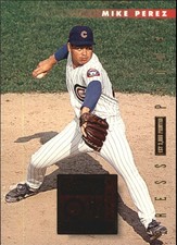 1996 Donruss Press Proofs Chicago Cubs Baseball Card #254 Mike Perez /2000