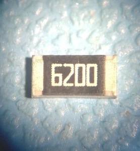 10 x RC1206FR-07620RL, SMD Chip Resistor, 620 ohm, ± 1%, 250 mW, 1206 - Picture 1 of 3