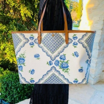 NWT Tory Burch kerrington Squareterrace ditsy floral tote - Image 1 of 4