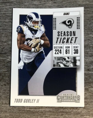 Todd Gurley 2018 Panini Contenders Rams #46  *1115* - Image 1 of 2