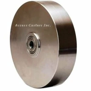 Rueda de acero inoxidable W-820-SB-1/2 8" X 2", rodamiento de bolas de precisión, tapa de 1500 lb - Imagen 1 de 1