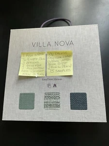 Villa Nova Calvia Easy Clean Weaves Fabric Sample Book-75 Samples, 3 Designs  - Picture 1 of 24