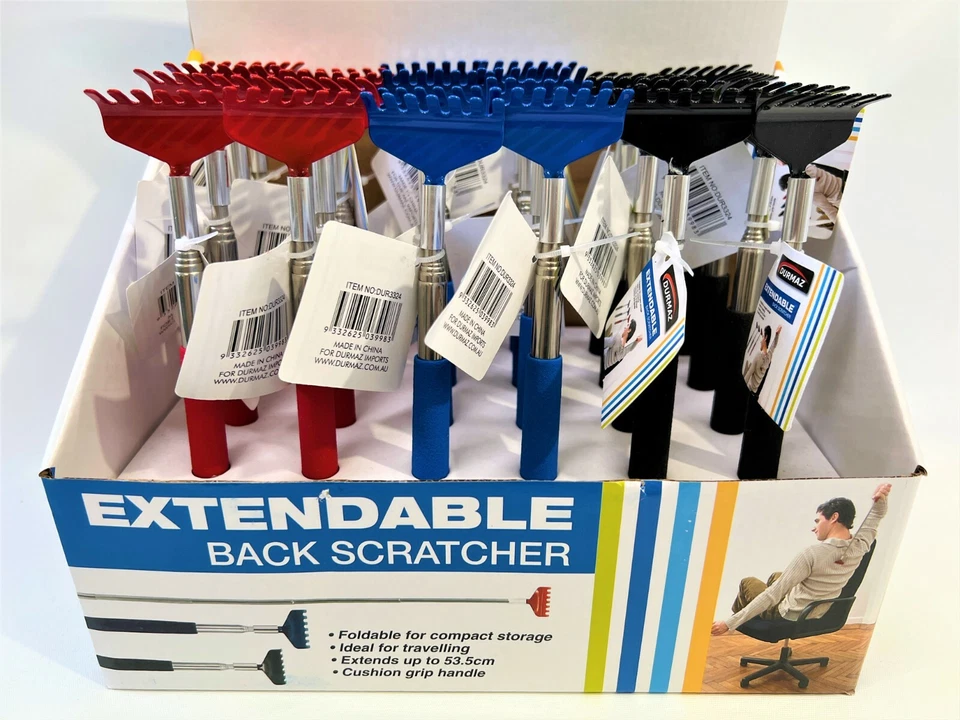 Extendable Back Scratcher Metal Claw Telescoping Extend Scratcher Massager 68cm