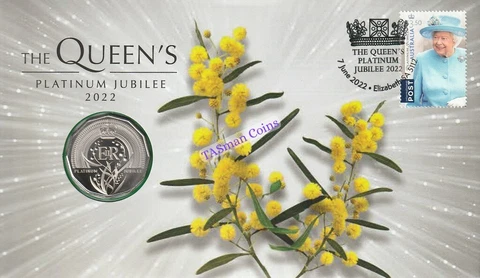 PNC Australia 2022 The Queen's Platinum Jubilee RAM 50c Commemorative Coin Cover