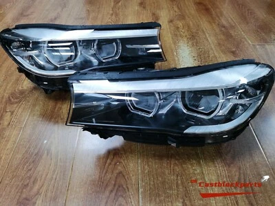 2016-2019 BMW 7 Series 750 G11 G12 Headlight Xenon LED Adaptive Left+Right OEM - Image 1 of 4