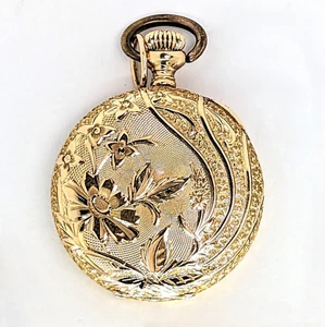 Antiguo Reloj Bolsillo ELGIN Oro 14K Damas Estuche Cazador Talla 0 - Imagen 1 de 6