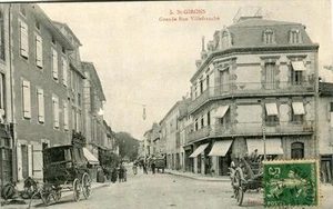 CPA 09 SAINT GIRONS GRANDE RUE VILLEFRANCHE (cpa animée) - Picture 1 of 1