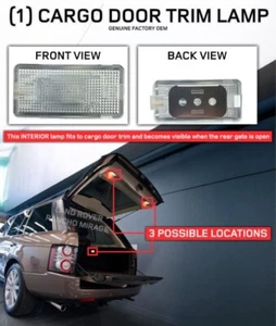 2003-2012 Range Rover L322 Rear Cargo Gate Trim Interior Light Lamp XDE000090 - Picture 1 of 6