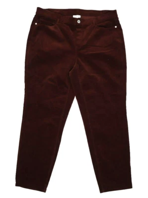 Pantalones informales J. Jill de pana elásticos ajuste auténtico 5 bolsillos borgoña para mujer XL Foto 1 de 4