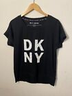 DKNY Women's Sport S/S Crew Neck Graphic Print T-Shirt Black Small