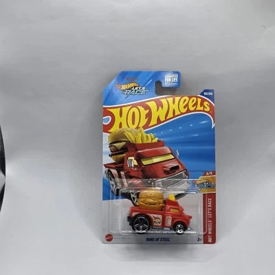 Hot Wheels Buns Of Steel Red #153 Mainline 2025 Case G | NEW FOODIE TRUCK CAR - Image 1 of 2