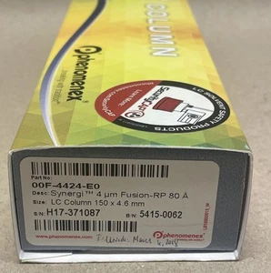 Phenomenex HPLC Column Synergi 4 µm Fusion-RP 80A 150 x 4.6 mm 00F-4424-E0 - Picture 1 of 7