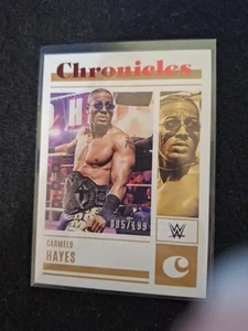 2023 Panini Chronicles WWE, Carmelo Hayes Red Parallel #'D 095/199, #84 - Picture 1 of 3