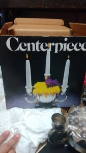 Leonard Plato Plata Lotus Bowl Tres Candelabros Triple Pata. Con caja - Imagen 1 de 4