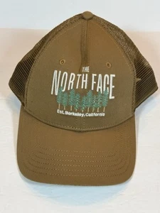 The North Face SnapBack Mesh Baseball Hat Berkley California Trees Forest Brown - Picture 1 of 7