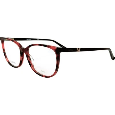 Marco de gafas de plástico Max Mara MM1412 para mujer OUC rojo Habana 53-16 Foto 1 de 4