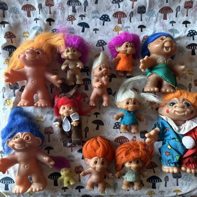 Винтажные Dam Trolls Сделано в Дании Редкие Винтажные 70-е 80-е - Изображение 1 из 4