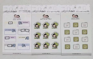 Hubman And Chubgirl Planner Stickers Set Of 3 Sheets - Picture 1 of 4