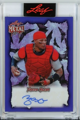 2025 Leaf Halloween Yadier Molina Bats Autograph - 1/1 - Image 1 of 2